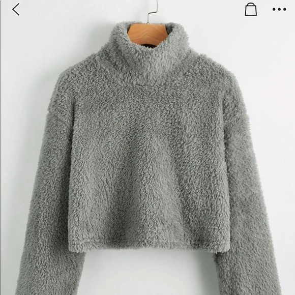 Mock neck drop shoulder teddy - Picture 1 of 1